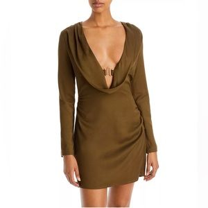 Cult Gaia - Miley Dress in Advieh 
Color: Advieh (Olive)
Size: 8